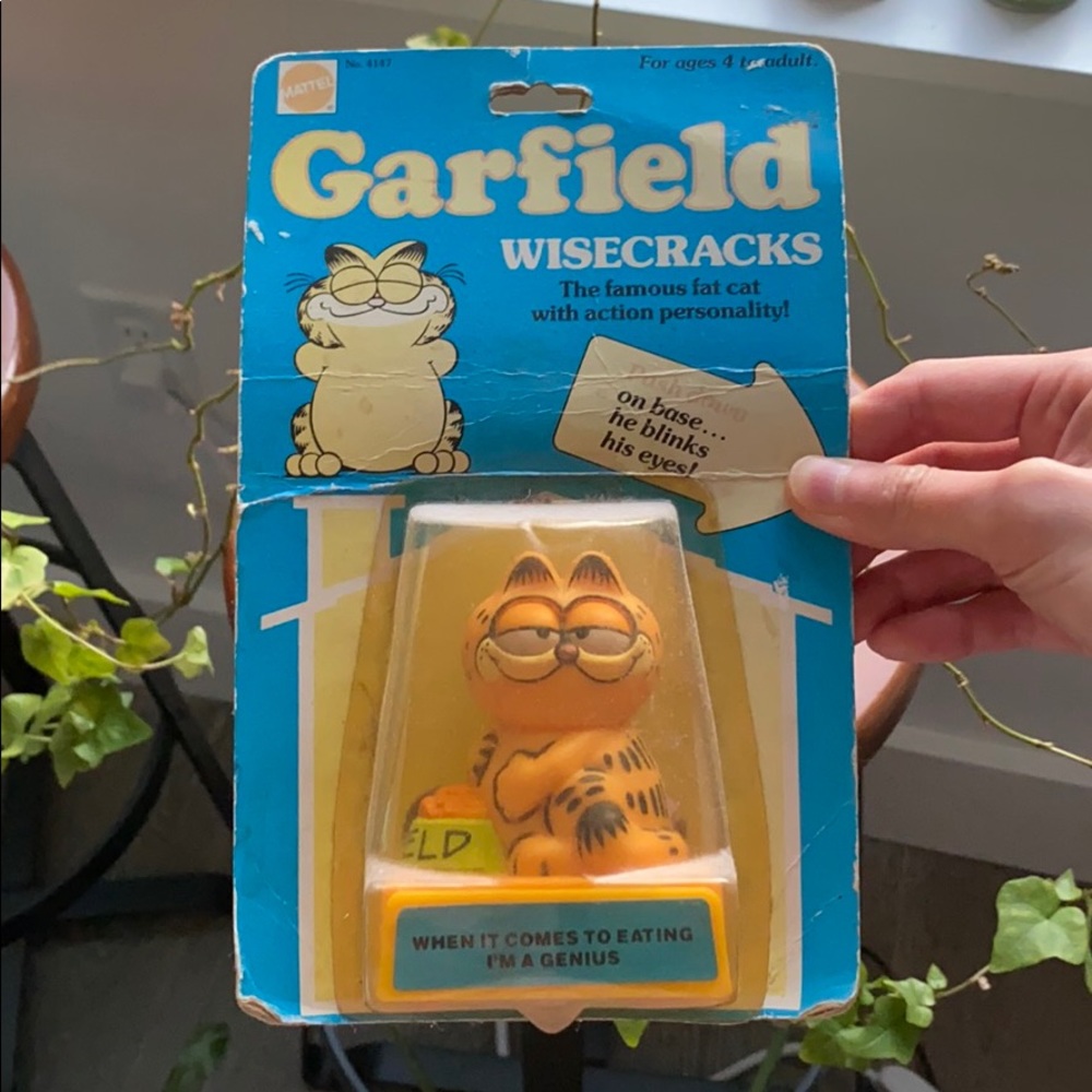Vintage Mattel Garfield Wisecracks Toy